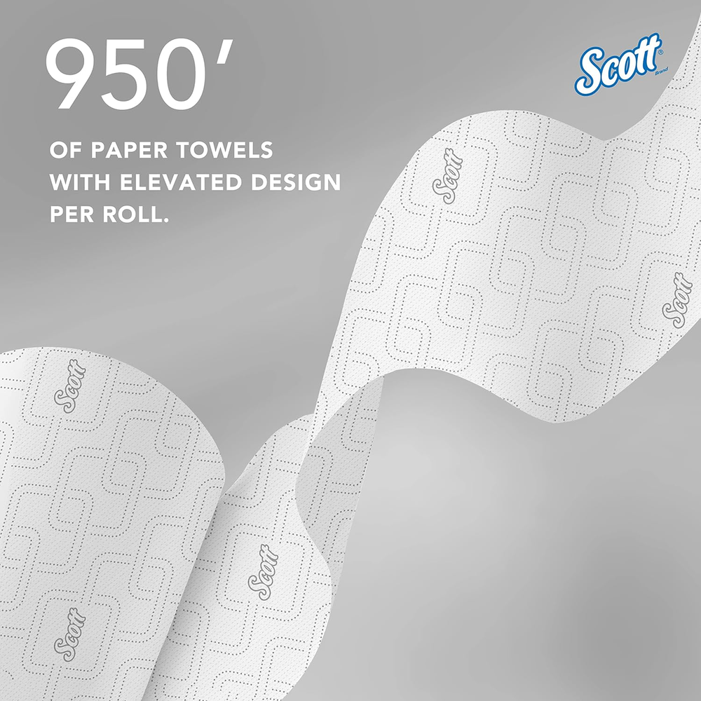 Scott® Essential High-Capacity Hard Roll Towels (02001), with Elevated Design an