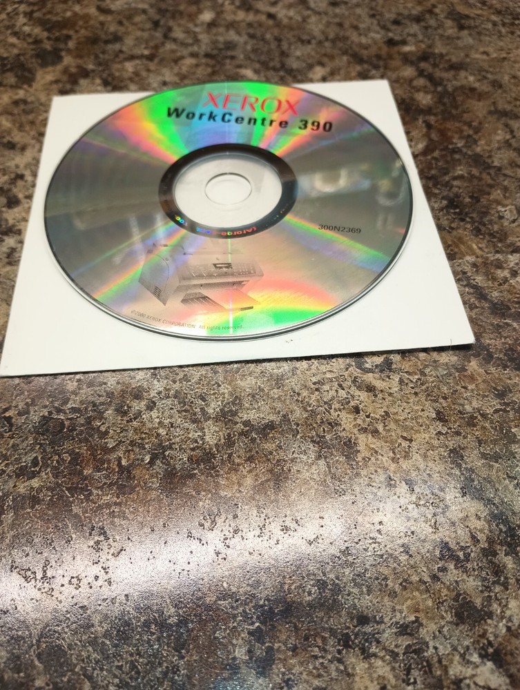 Xerox WorkCentre (Work Centre) 390 Driver Install & Driver CD w/ Pages Pro