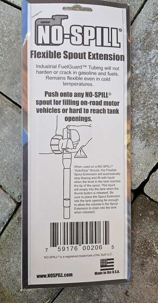 No-Spill® Fuel Can - Flexible Spout Extension