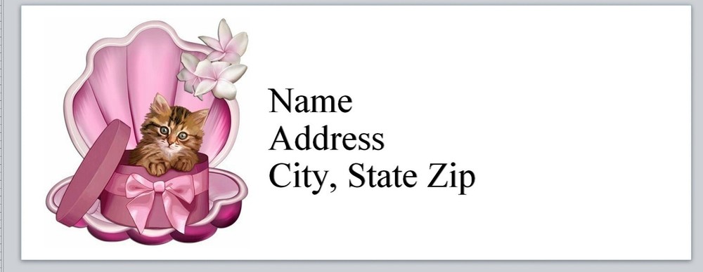 Personalized Address Labels  Primitive Country Cat (Bx 853)