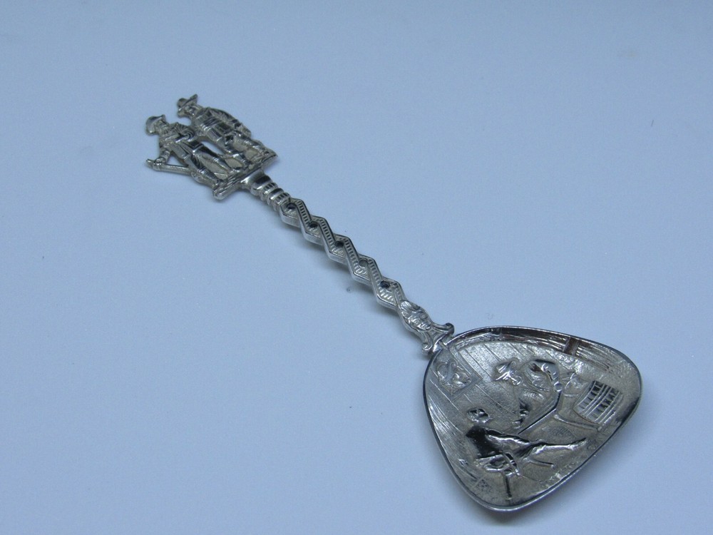 Antique Dutch Silver .833 Gift Tea Scoop - In Het Cafe