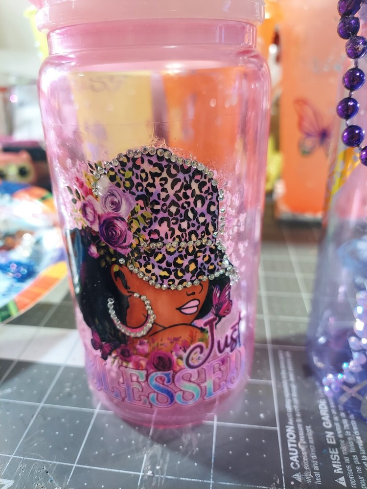 16oz Custom Glass Jar Tumbler