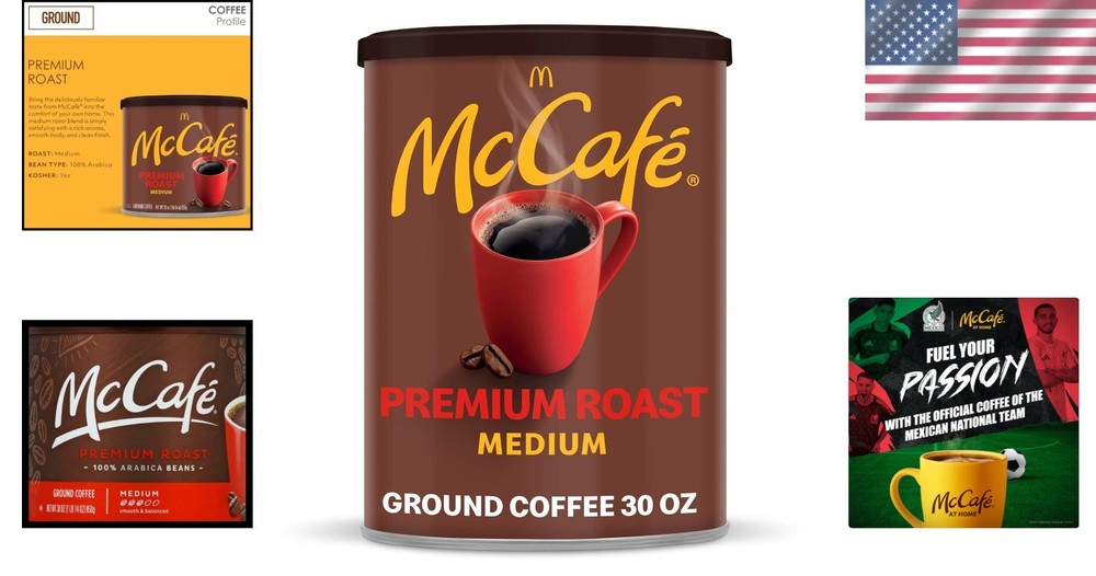 Kosher Certified McCaf Roast Ground Coffee, 30 oz - Caffeinated Bliss