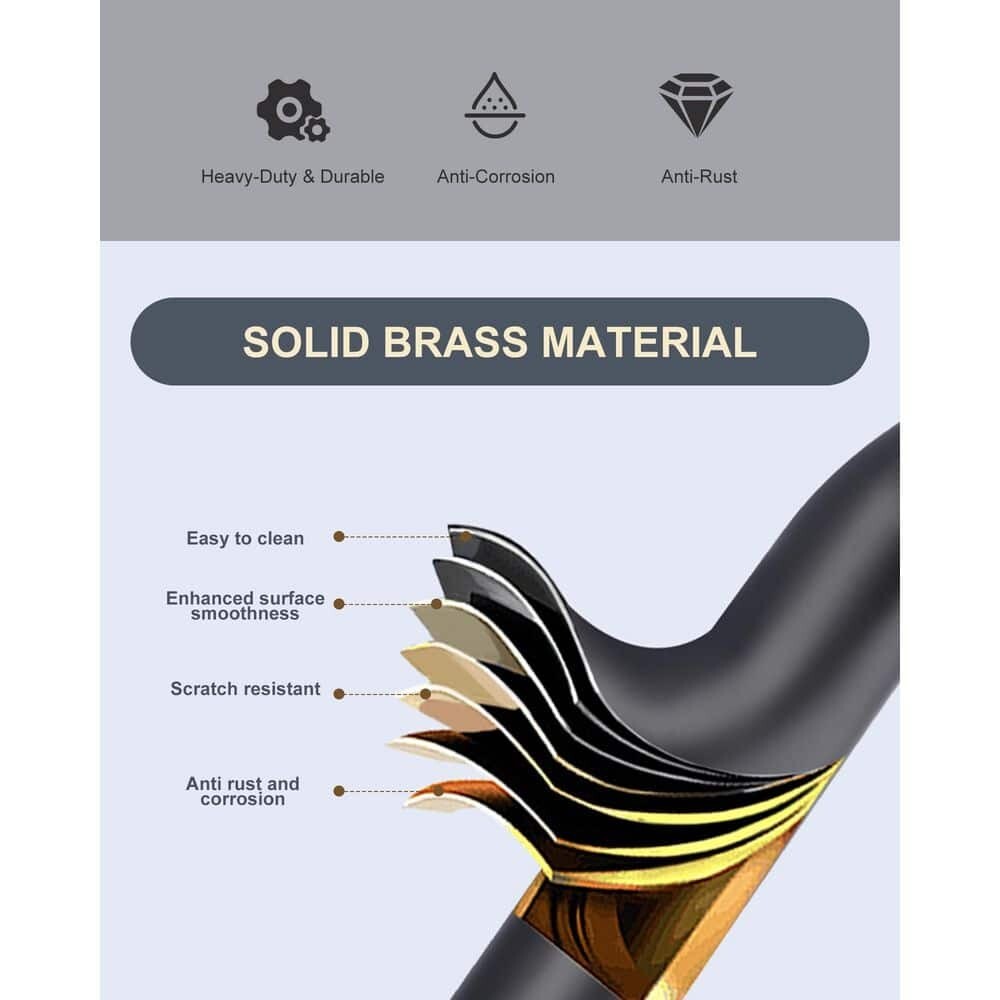 Brass Double Handle Bridge Kitchen Faucet with Side Sprayer