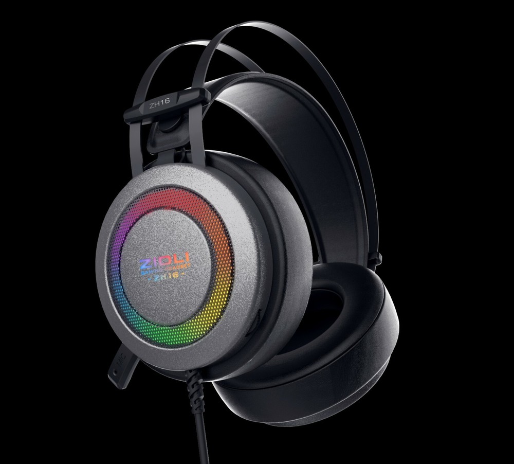 Rainbow Lights Gaming Headset ZIDLI ZH16 for PS4/PC
