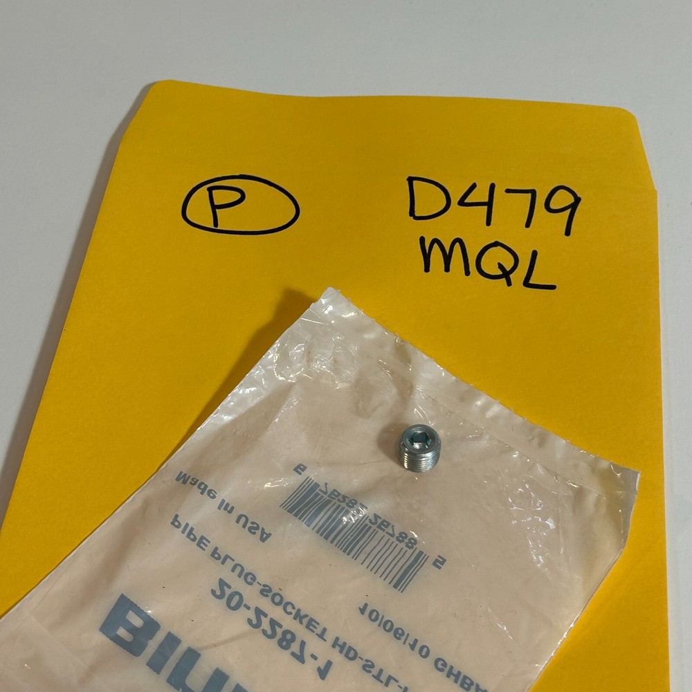 NEW Binks - 20-2287-1 - PIPE PLUG SOCKET HD-STL-P (D479)