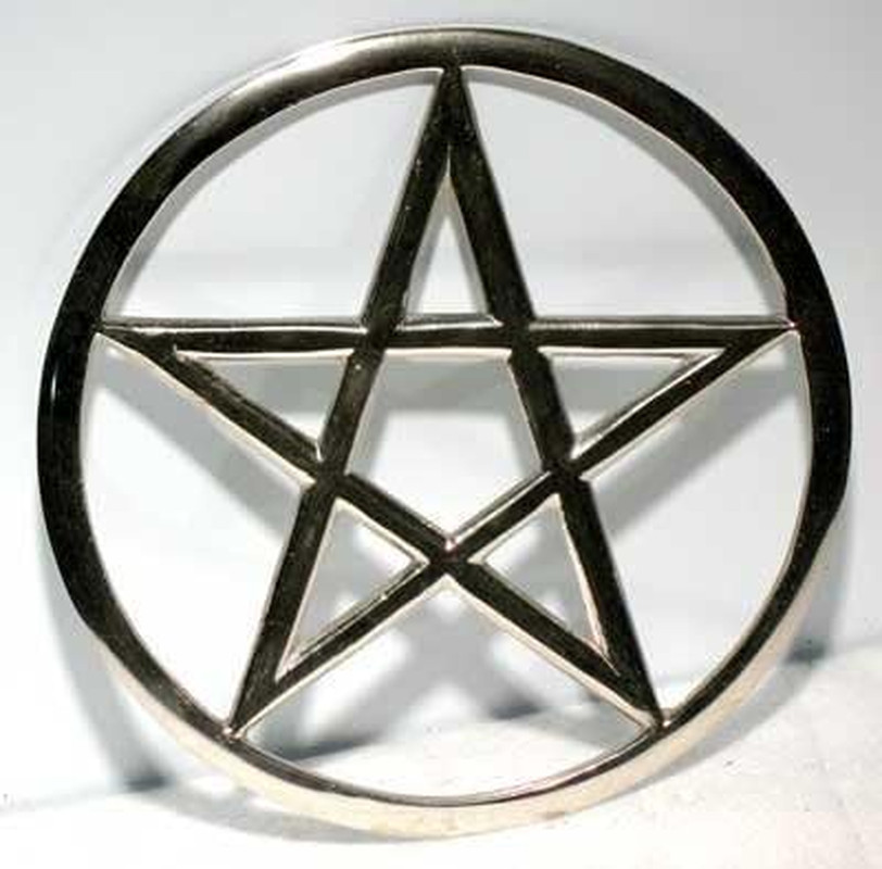 Large Cut-Out Pentagram Altar Tile by