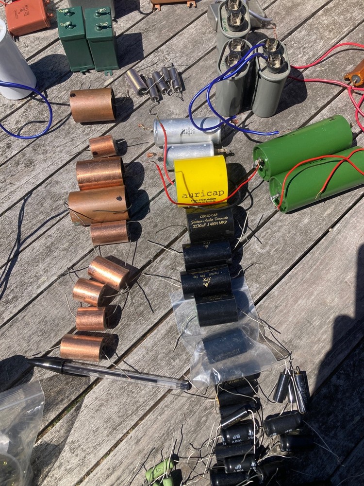 speaker crossover capacitors inductors resistors and more