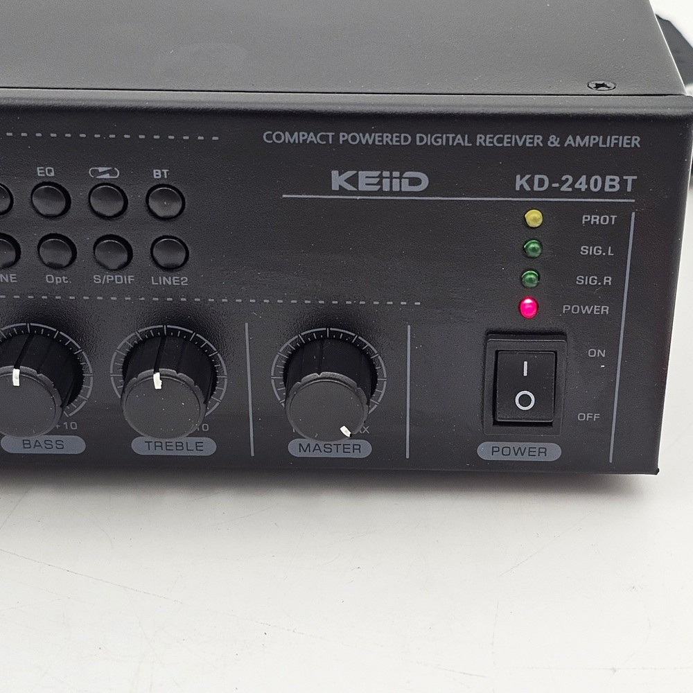 KEiiD KD-240BT Compact Powered Digital Receiver & Amplifier Bluetooth Black