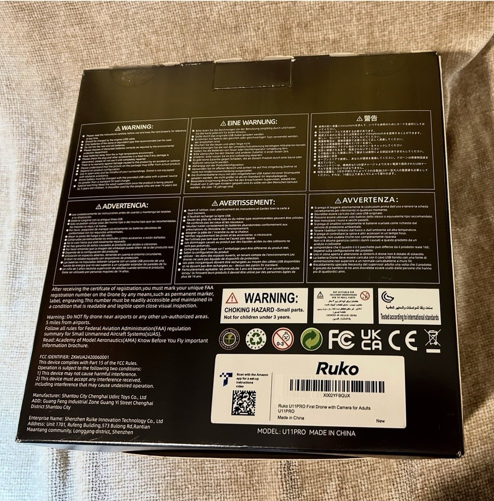 RUKO U11 PRO DRONE GPS AUTO RETURN FOLDABLE QUADCOPTER With CAMERA -,NEW