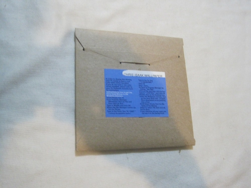 CHRIS ISAAK Forever Blue PC Formatted Wallpaper Floppy Disk Software Bitmap