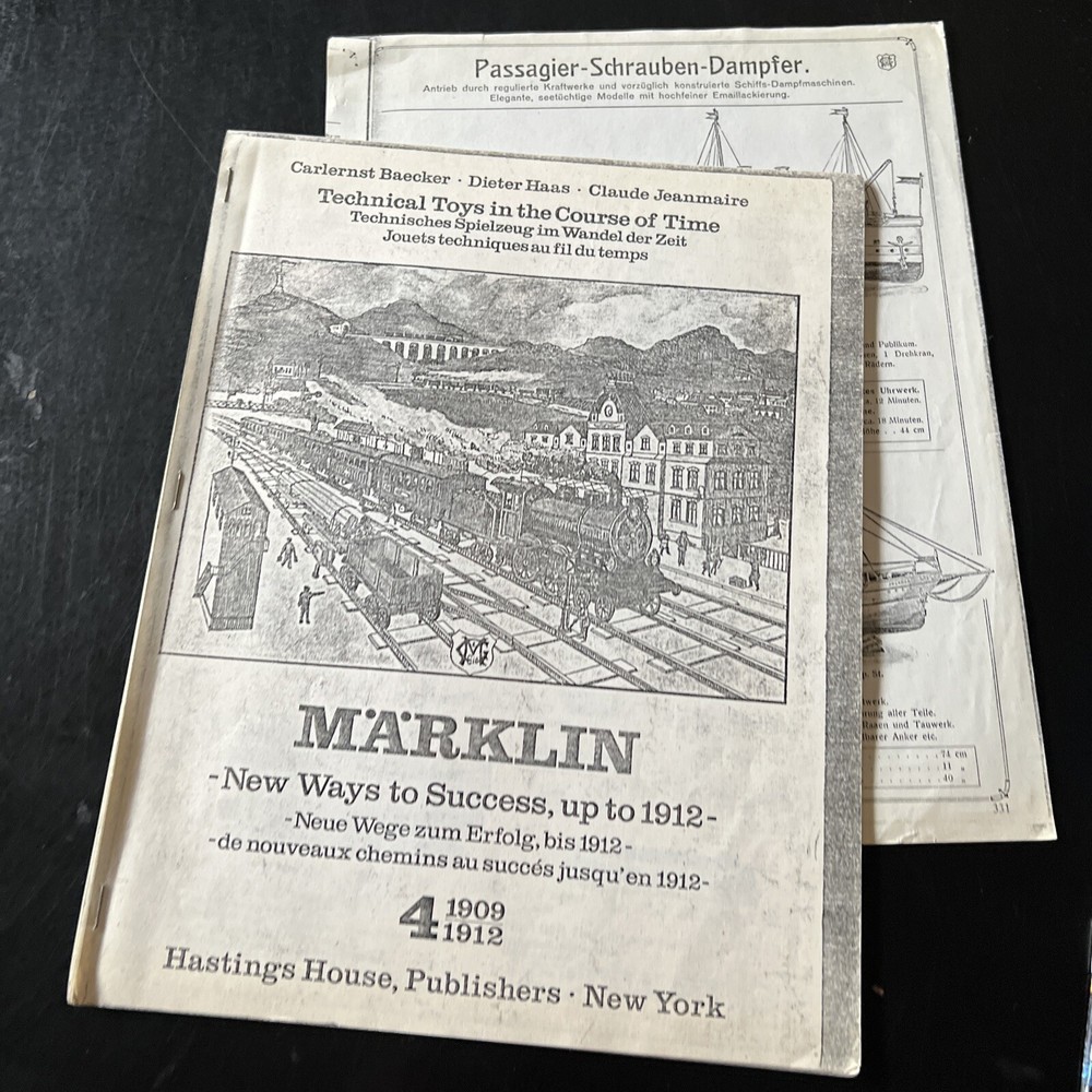 German MARKLIN Model Ships Catalog Copy