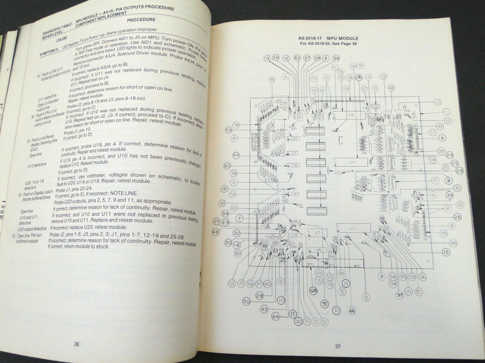 1978 Bally Pinball Games Repair Procedures/Module & Component Replacement