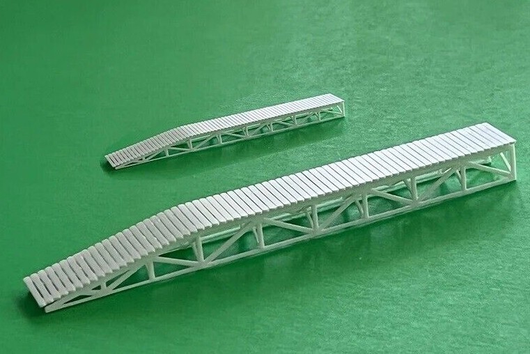 Loading Dock Kit (2 Pack) HO N or Z Scale Scenery White & Paintable!
