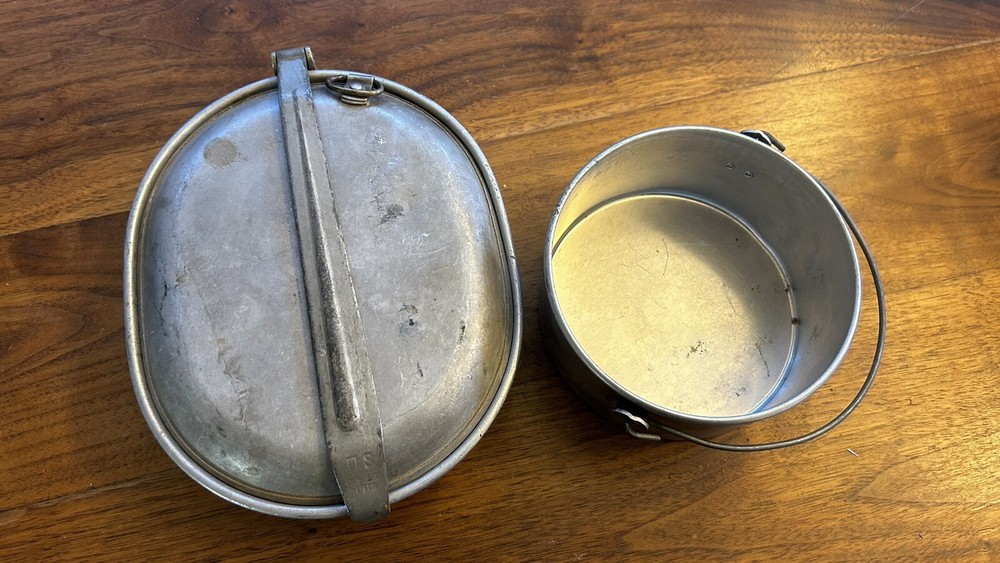 Vintage Original 1919 WWI US Military Mess Kit Marked