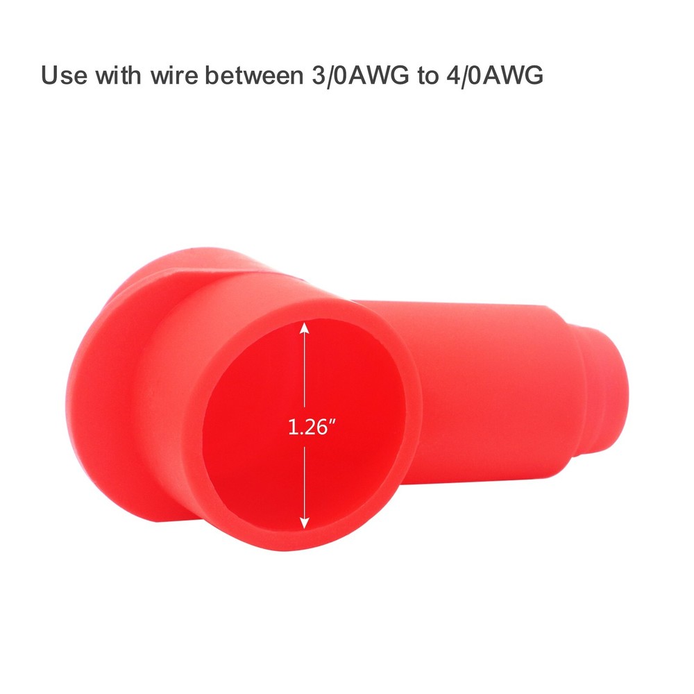 Recoil STC40-4R Silicone Terminal Covers for Alternator Battery Stud