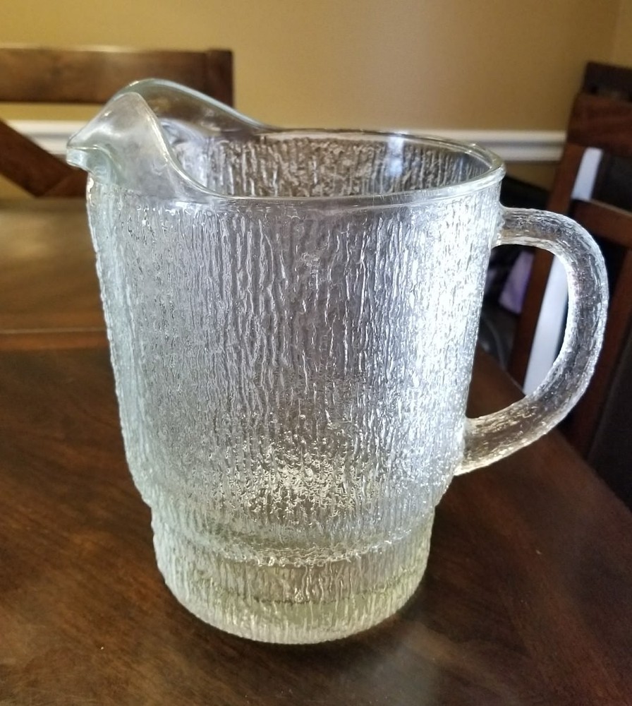 ANCHOR HOCKING Clear LIDO SORRENTO Large Pitcher