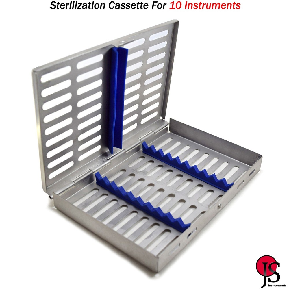 Dental Instruments Sterilization Cassette Rack Box Tray Autoclavable
