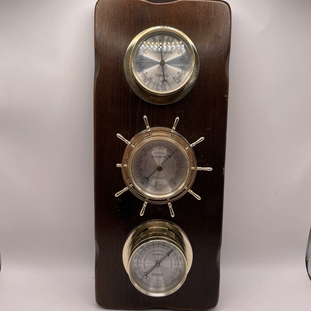 Vintage Nautical Weather Station Springfield