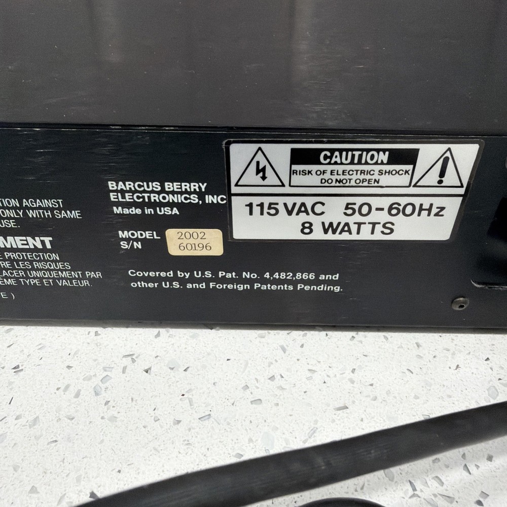 BBE BARCUS-BERRY MODEL 2002R SIGNAL PROCESSOR SONIC MAXIMIZER