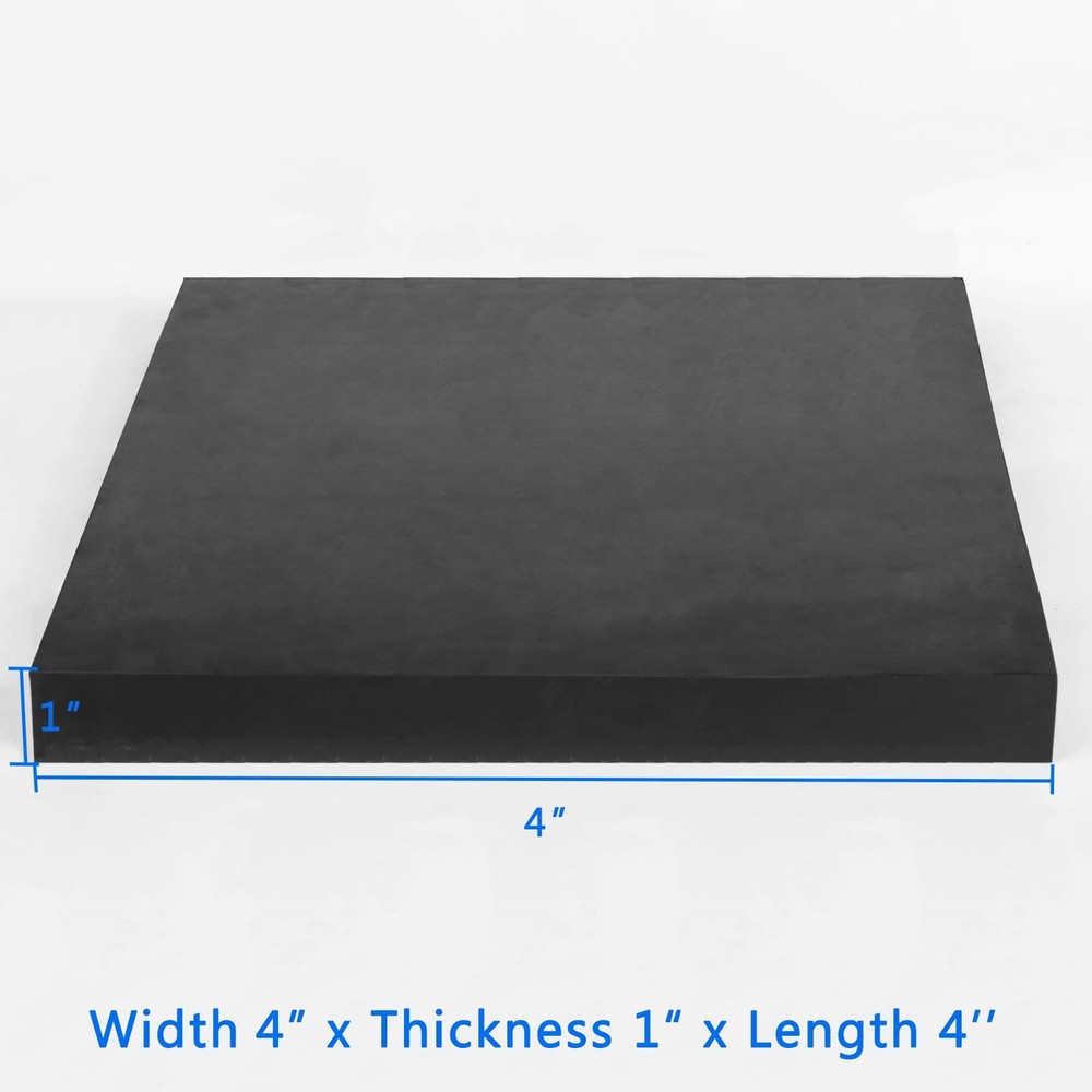 Solid Neoprene Rubber Sheets Strips 4x1x4 Inch DIY Gasket Sealing Mat