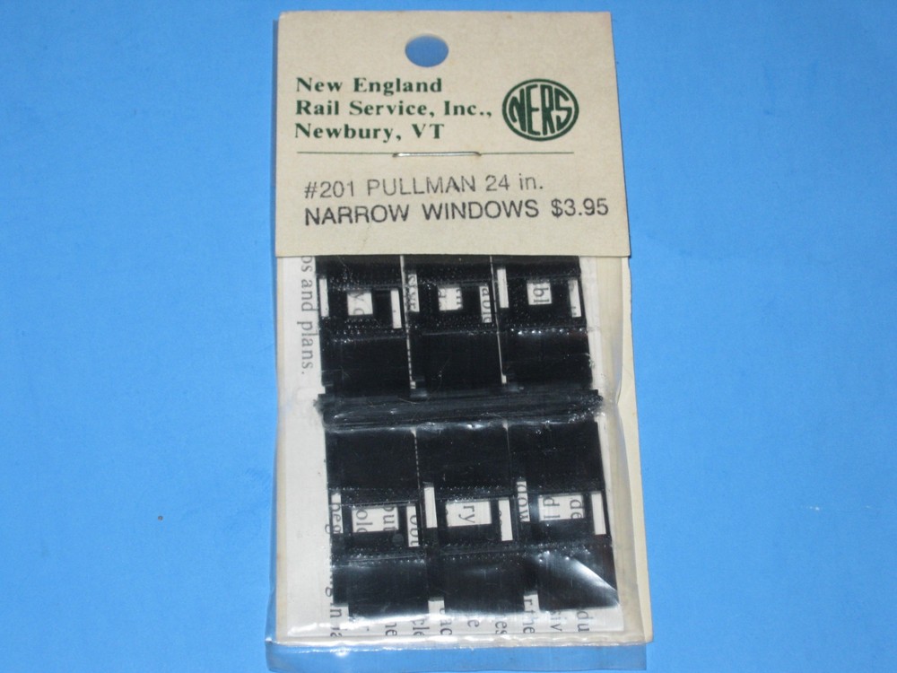 NERS HO #201, Pullman 24" Narrow Windows  (12 pc.)