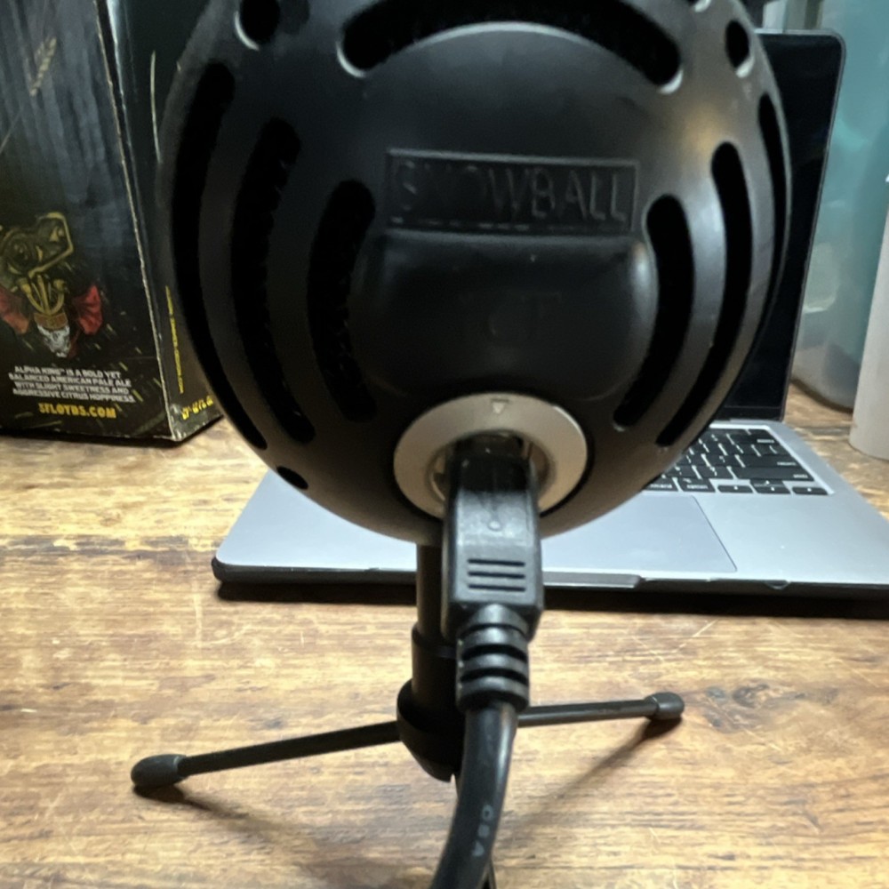 Blue Snowball USB Microphone Black Freestanding