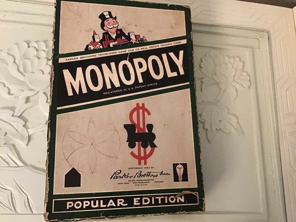 Vintage 1954 Monopoly Game