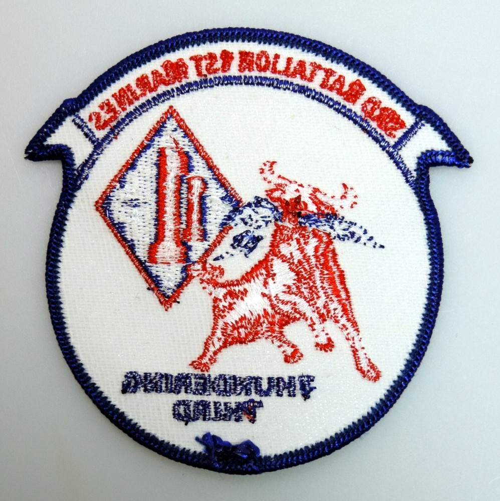 U.S. Marine Corps 3rd Battalion 1st Marines Thundering Third Patch