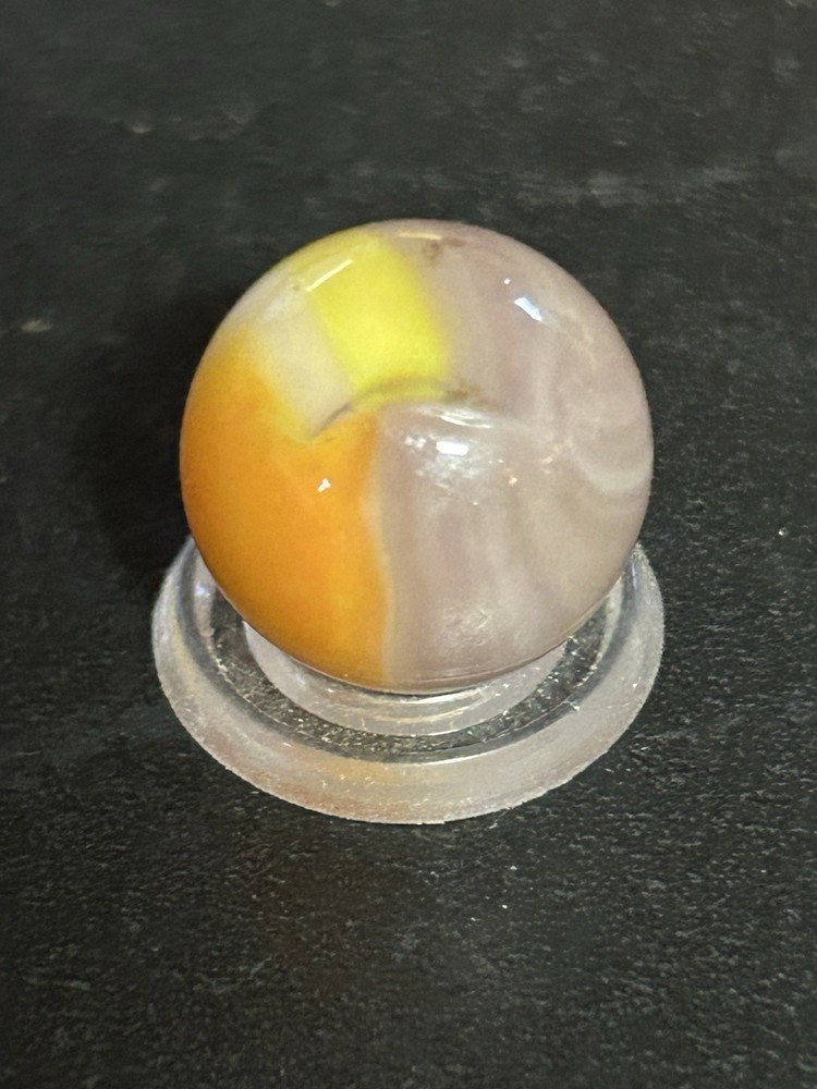 Vintage Vitro Agate Co. "Easter Egg" Marble. 0.62" Mint. Beautiful Example