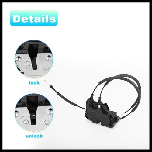 Replacement Front Left Driver Side Power Door Lock Actuator Motor with Cable