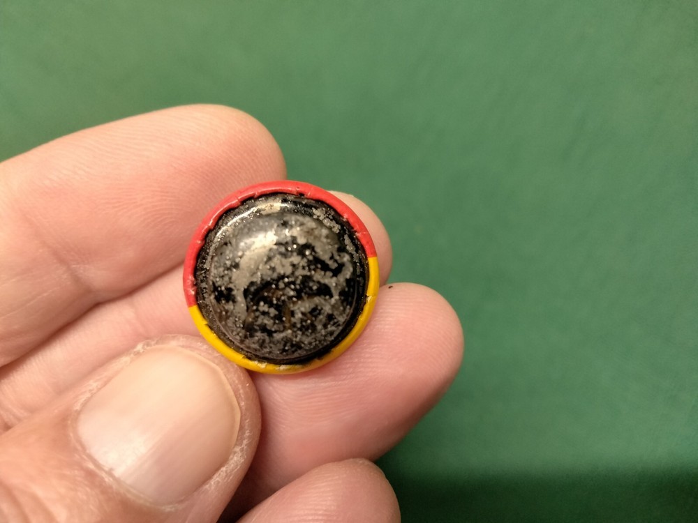 Pre 1900 Henley Bicycle Works Stud Back Celluloid 3/4" Button ~ Richmond IN