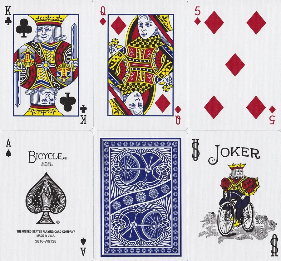 Bicycle Chainless Playing Cards 1- Blue and 1- Red Deck