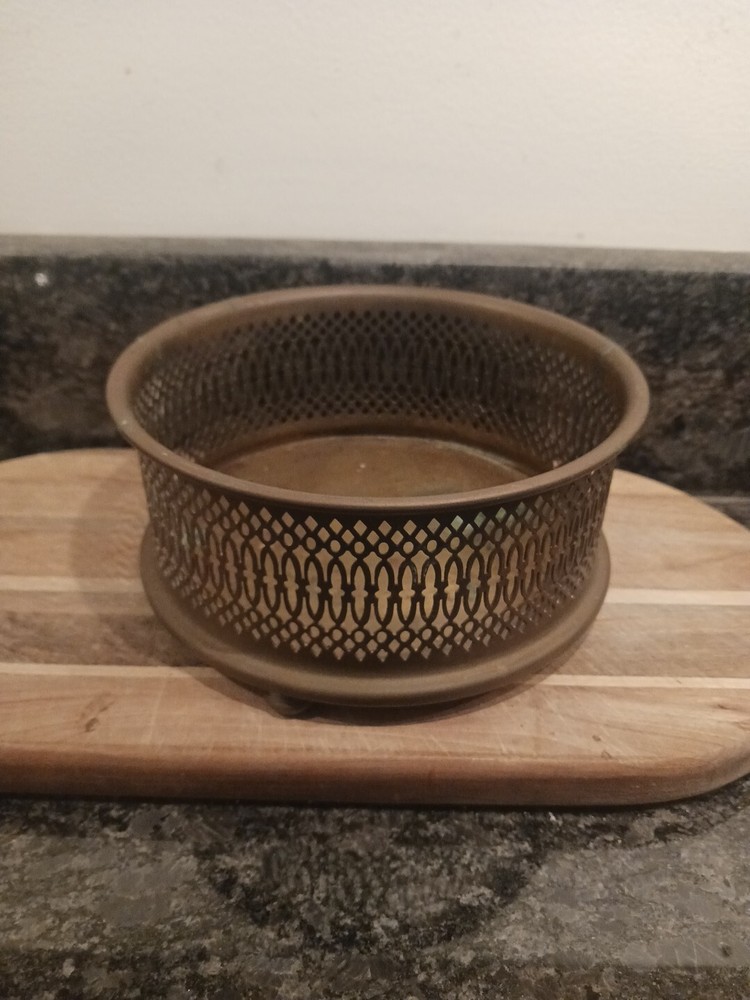 Brass Desktop Trinket Basket