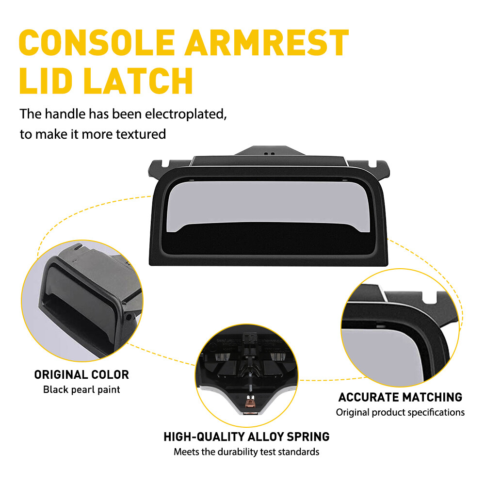 for Chevrolet /GMC Center 2014-2020 Console Armrest Latch Lid Handle Replacement