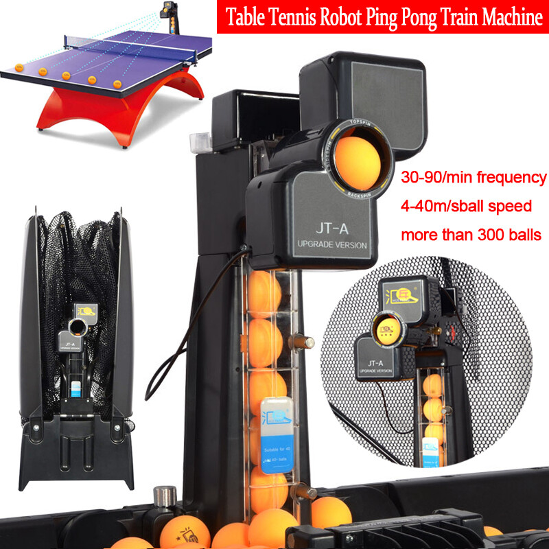 Automatic Table Tennis Robot Ping Pong Ball Train Machine & Catch Net New JT-A