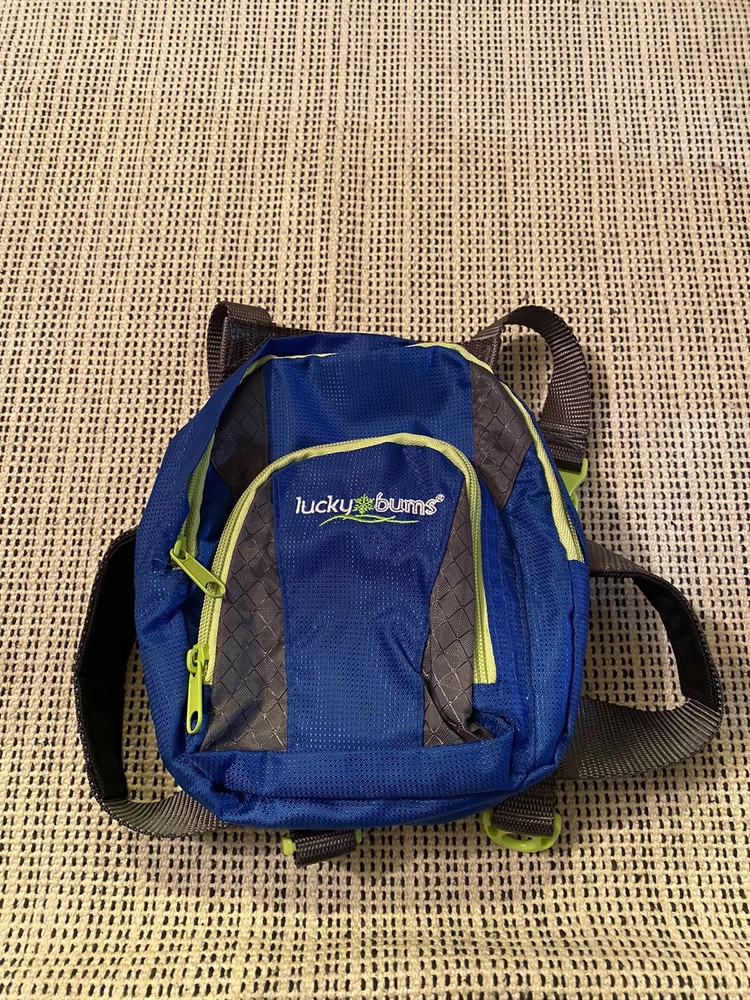 Lucky Bums Ski Trainer Grip-n-Guide Handle Leashes Backpack One Size Blue - Used