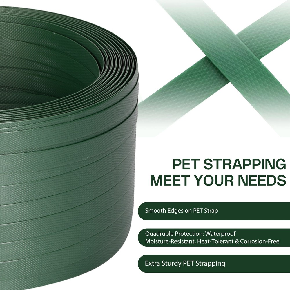 Banding Strapping Kit Pallet Packaging Strapping Tool PET Tensioning Tool 2000Ft