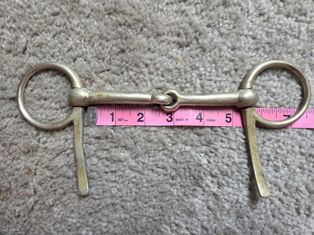5" Half Cheek Snaffle Bit Single Joint Smooth mouthpiece