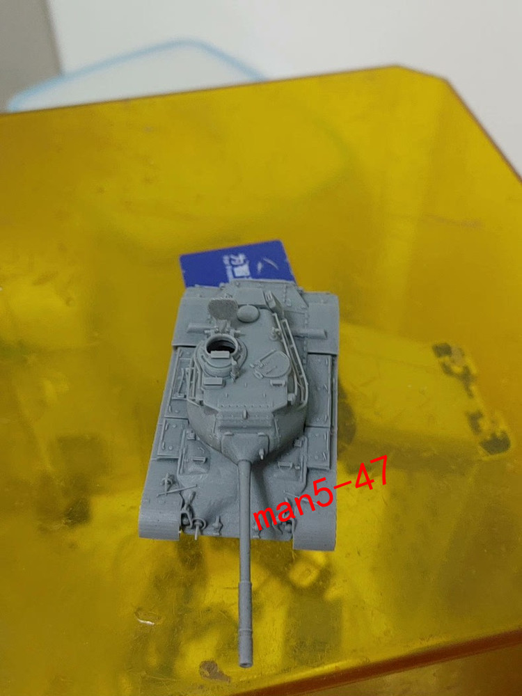 3D printing 1/87 US M47 Medium Tank unpainted model 4PCS