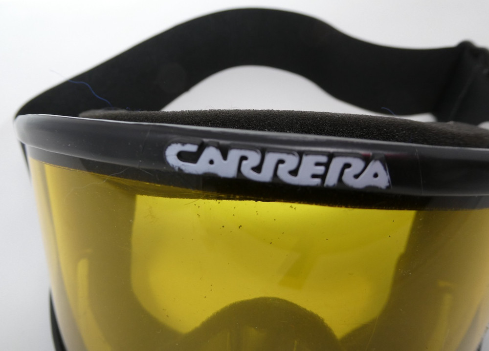 Carrera Ski Snowboard Goggles Black Frame Gold Replaceable Lens