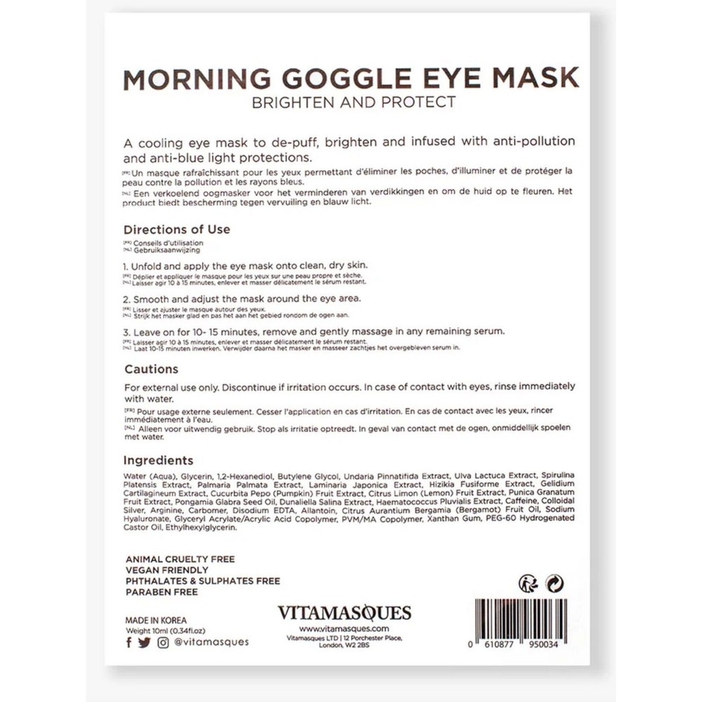 Vitamasques Morning Goggle Eye Mask