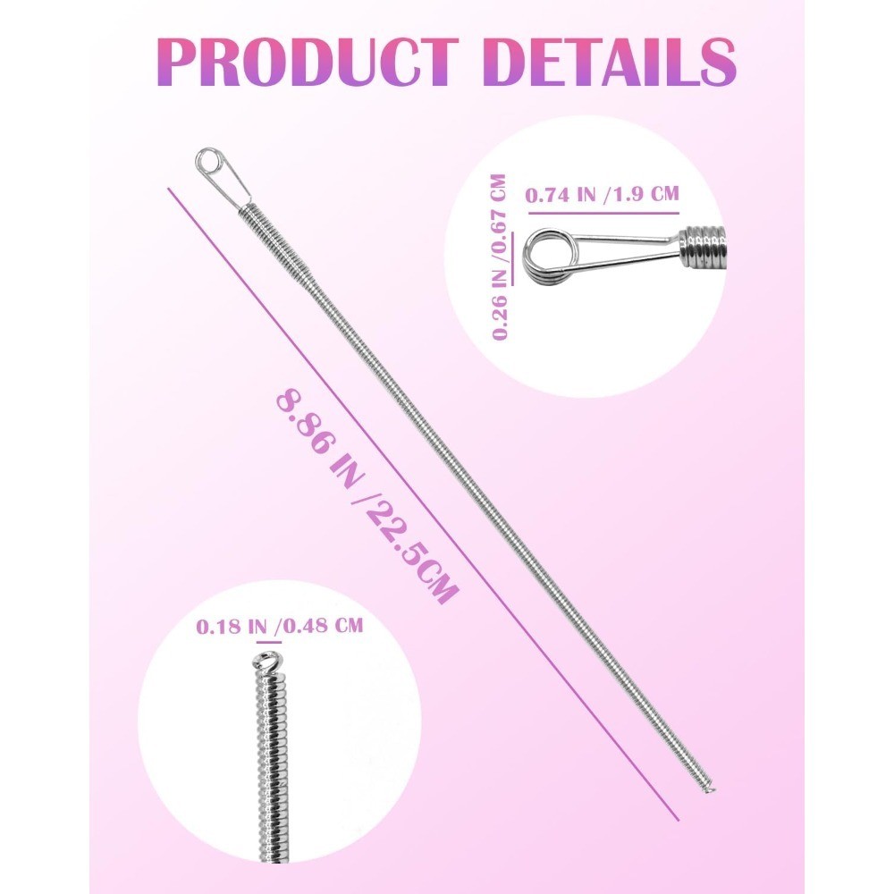 Flexible Elastic Drawstring Threader Tool Set of 4 Replacement Rope Puller for