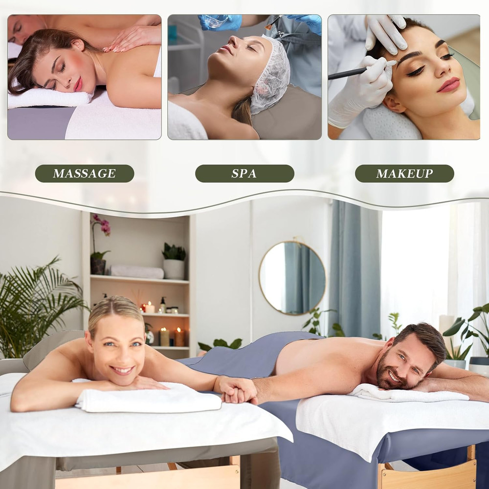 24 Pcs 8 Sets Massage Table Sheets Set Include Massage Bed Sheets Massage Bed Co