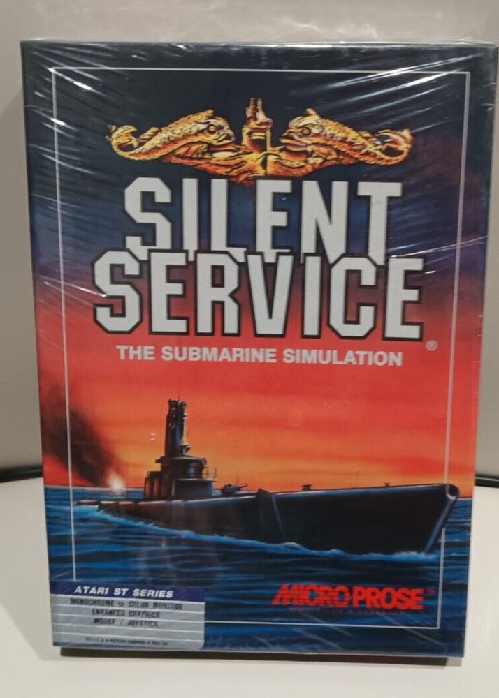 Silent Service Atari 1040/520 ST NEW Disk By Microprose