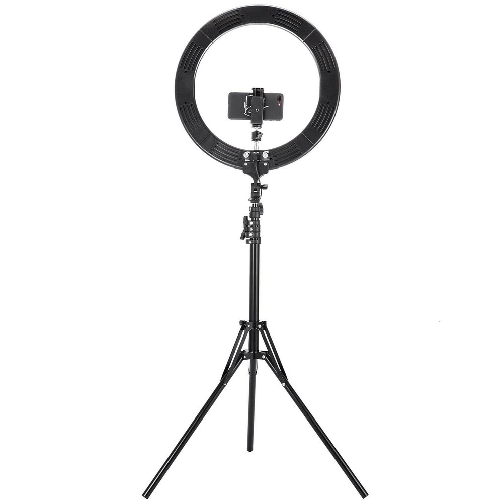 18" LED SMD Ring Light Kit with Stand Dimmable 6000K for Makeup Phone Camera