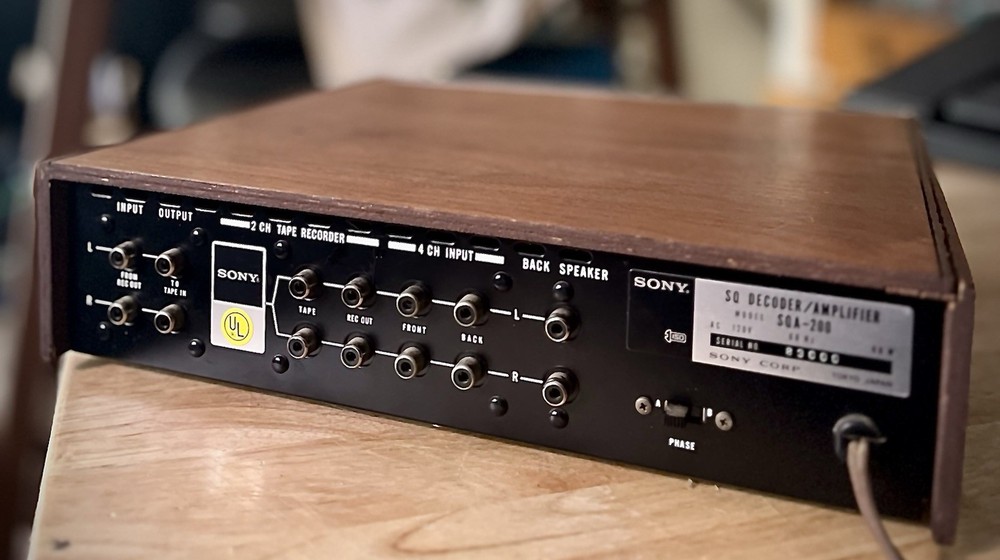Vintage Sony SQA-200 Rare 4 Channel Quadraphonic Amplifier / SQ Decoder Tested