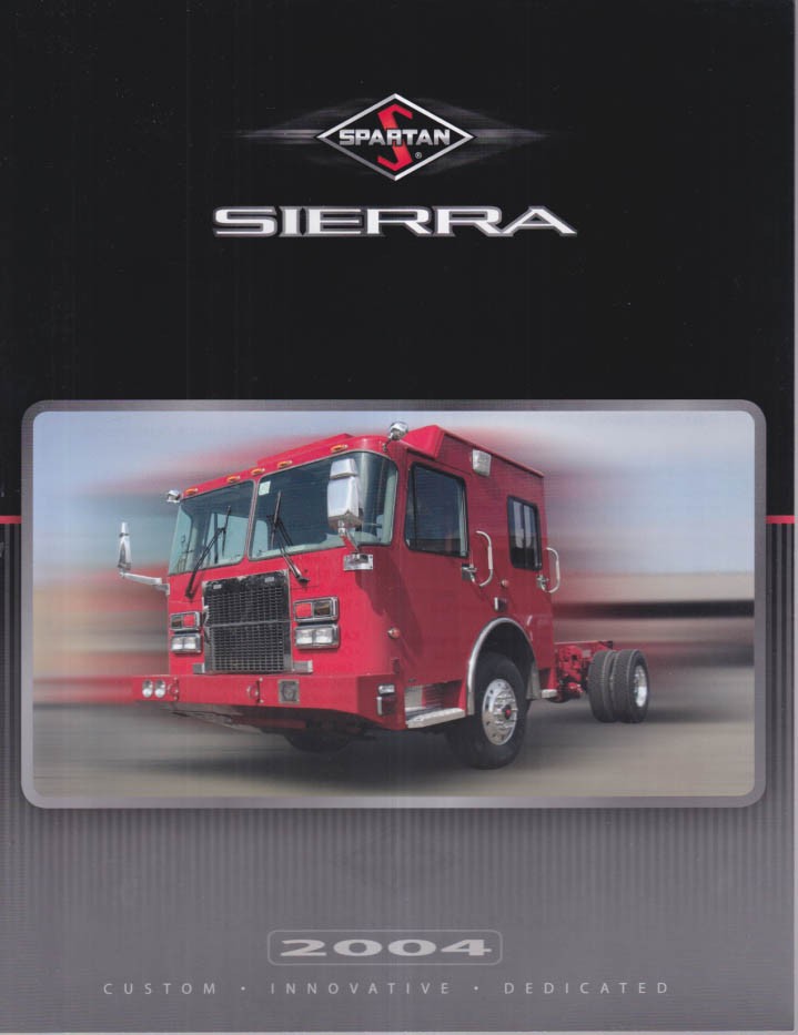 Fire Truck sell sheet: Spartan Sierra chassis 2004