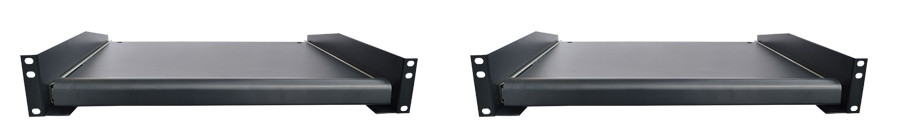 2 X PCS 19" Rack Mount ADJUSTABLE Pull-Out Sliding Keyboard Mouse Shelf Tray