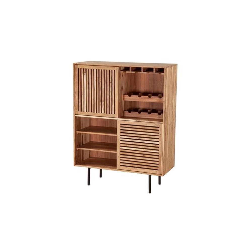 Porter Designs Bauhaus Solid Acacia Wood Bar - Natural